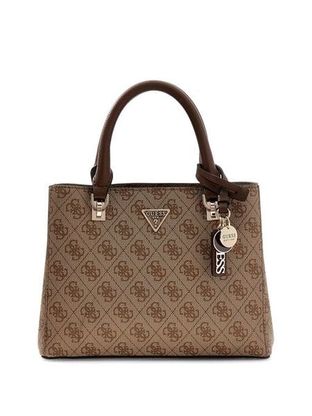 Guess Torebka Noelle II HWBG96 72050 Beżowy. Brązowe torebki klasyczne Guess, z aplikacjami, ze skóry, bez dodatków. Za 455.99 zł.