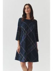 TATUUM Sukienka w kolorze granatowym rozmiar: 38. Niebieskie sukienki Tatuum, bez wzorów, bez kołnierzyka, bez ramiączek, midi. Za 152.98 zł.