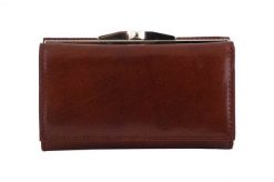 Portfel skórzany BARBERINI'S brązowy 7015-6. Brązowe portfele Barberinis, bez wzorów, ze skóry. Za 141.99 zł.