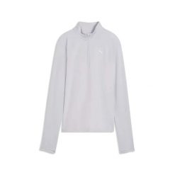 T-Shirt Puma W Run Velocity Cloudspun 1/4 Zip Damskie. Szare t-shirty sportowe Puma, l, bez wzorów, z dzianiny, bez ramiączek, do biegania. Za 257.99 zł.