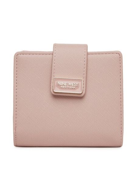 Nine West Portfel NW-W1-008-SS25 Różowy. Czerwone portfele Nine West, bez wzorów, z materiału. Za 69.99 zł.