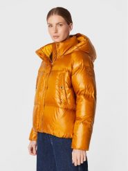 Tommy Hilfiger Kurtka puchowa Pop Colour WW0WW35974 Żółty Regular Fit. Żółte kurtki Tommy Hilfiger, na zimę, s, bez wzorów, z puchu, bez kaptura. Za 829.99 zł.