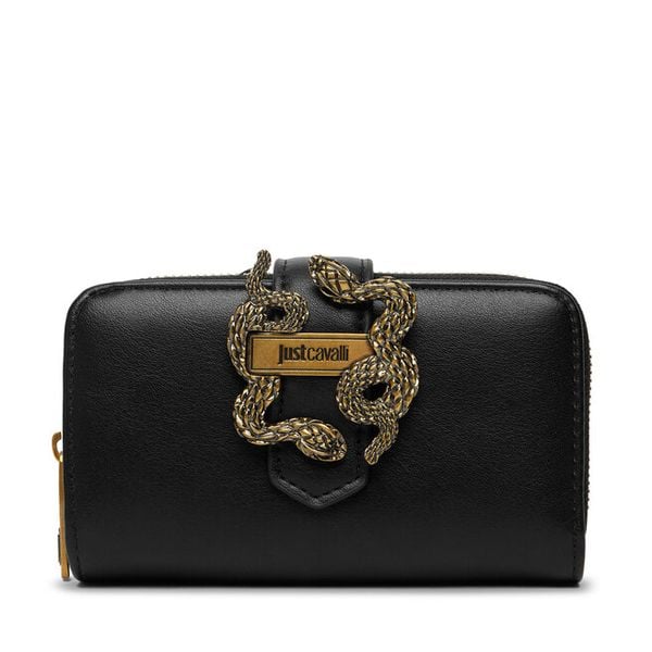 Portfel Just Cavalli. Czarne portfele Just Cavalli, bez wzorów. Za 374.99 zł.