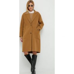 Woolrich płaszcz wełniany kolor brązowy przejściowy oversize. Brązowe płaszcze Woolrich, m, bez wzorów, z wełny, bez kaptura. Za 3,439.90 zł.