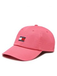 Tommy Jeans Czapka z daszkiem Heritage AW0AW15848 Różowy. Czerwone czapki z daszkiem Tommy Jeans, bez wzorów, z bawełny. Za 99.99 zł.