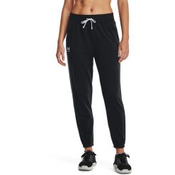 Spodnie Under Armour Rival Terry, Kobiety. Białe spodnie dresowe Under Armour, bez wzorów, z dresówki, długie. Za 329.99 zł.