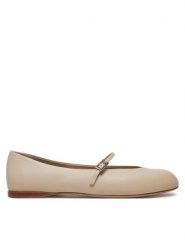 Max Mara Baleriny Mmballet 2514521171600 Beżowy. Brązowe baleriny Max Mara, bez wzorów, ze skóry, bez obcasa, bez zapięcia. Za 1,209.00 zł.