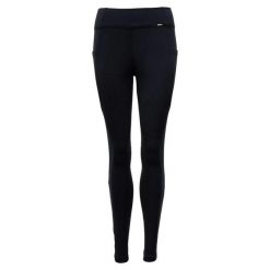 Damskie legginsy jeździeckie z pełną przyczepnością Premiere Bouvardia. Czarne legginsy PREMIERE, bez wzorów, z elastanu, eleganckie. Za 211.50 zł.