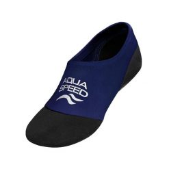 Aqua Speed - Skarpety pływackie unisex lekkie antypoślizgowe do basenu. Niebieskie skarpetki Aqua-Speed, bez wzorów, z materiału. Za 41.90 zł.