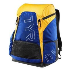 Plecak na basen unisex tyr alliance team backpack 45l. Niebieskie plecaki TYR, bez wzorów, z poliesteru, bez dodatków. Za 429.99 zł.