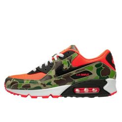 Buty do chodzenia dla dorosłych Air Max 90 Reverse Duck Camo. Zielone buty treningowe Nike, bez wzorów, z materiału, bez zapięcia, trekkingowe, nike air max. Za 1,719.41 zł.