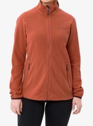 Bluza polarowa damska Vaude Rosemoor Fleece Jacket II. Czerwone bluzy z kapturem Vaude, m, bez wzorów, z materiału, bez kaptura, trekkingowe. Za 274.99 zł.