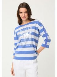 Olsen Bluza w kolorze błękitno-białym rozmiar: 40. Białe bluzy Olsen, bez wzorów, bez kaptura. Za 72.95 zł.