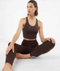 Stronger Legginsy Z Efektem Płaskiego Brzucha - Xl - Brązowy - Etam. Brązowe legginsy Etam, xl, bez wzorów. Za 189.90 zł.