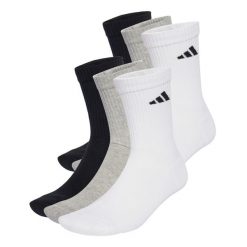 Skarpety Cushioned Crew 6 Pairs. Białe skarpetki adidas, bez wzorów. W wyprzedaży za 64.97 zł.