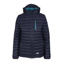 Trespass Lenka - Kurtka damska casual granatowa. Niebieskie kurtki Trespass, bez wzorów, z puchu, casualowe, bez kaptura. Za 325.99 zł.