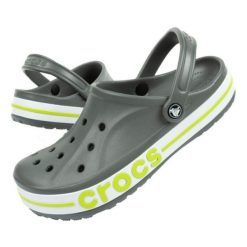 Klapki Crocs Bayaband 205089-0GX szare. Szare klapki bez wzorów, z materiału, sportowe, bez obcasa, bez zapięcia. Za 292.10 zł.