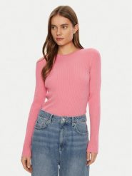 JJXX Sweter Jodi 12250072 Różowy Slim Fit. Czerwone swetry JJXX, xs, bez wzorów, z wiskozy, bez ramiączek. Za 89.99 zł.