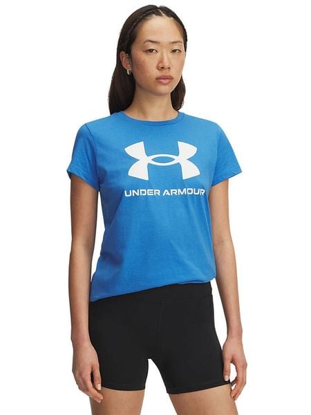 Under Armour Koszulka sportowa w kolorze niebieskim rozmiar: XXL. Niebieskie t-shirty sportowe Under Armour, xxl, bez wzorów, z materiału, bez ramiączek, outdoorowe. Za 70.24 zł.