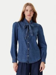 United Colors Of Benetton Koszula jeansowa 5RZKDQ0BE Niebieski Regular Fit. Niebieskie koszule United Colors Of Benetton, m, bez wzorów, z bawełny, bez kołnierzyka, bez ramiączek. Za 259.99 zł.