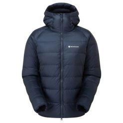 Damska kurtka z kapturem Montane Kamen. Niebieskie kurtki Montane, na zimę, l, bez wzorów, z nylonu, z kapturem. Za 2,134.95 zł.