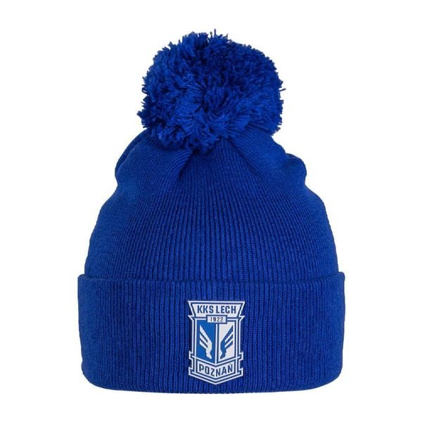 Czapka zimowa Lech Poznań z herbem klubu. Czapki zimowe KKS LECH POZNAŃ, bez wzorów, sportowe. Za 49.99 zł.
