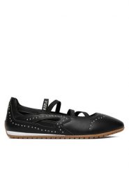 REPLAY Baleriny GWSN2.000.C0007S Czarny. Czarne baleriny Replay, bez wzorów, ze skóry, bez obcasa, bez zapięcia. Za 349.99 zł.