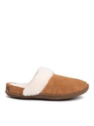 Sorel Kapcie Nakiska Slide II NL3655 Brązowy. Brązowe kapcie Sorel, bez wzorów, ze skóry. Za 199.99 zł.