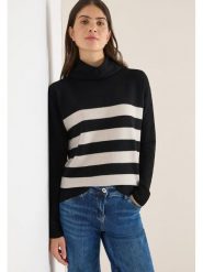 Cecil Golf w kolorze kremowo-czarnym rozmiar: XS. Brązowe swetry Cecil, xs, bez wzorów, bez ramiączek. Za 104.39 zł.