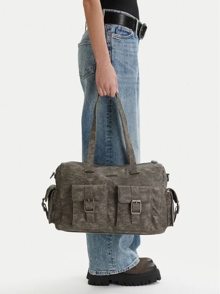 G-Star Raw Torebka EO-LDA8482C Szary. Szare torebki klasyczne G-Star Raw, bez wzorów, z materiału, retro, bez dodatków. Za 173.99 zł.