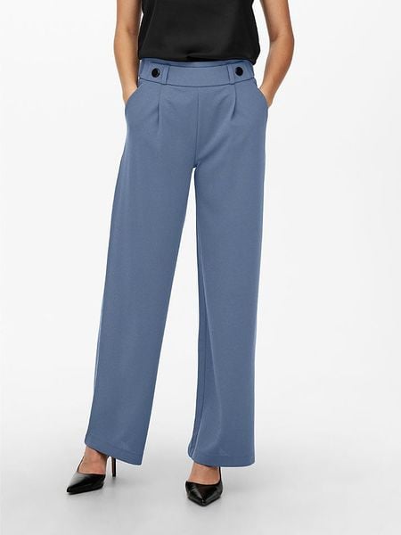 JDY Spodnie "Geggo" w kolorze niebieskim rozmiar: S/L32. Niebieskie spodnie materiałowe JDY, bez wzorów, z materiału. Za 70.41 zł.