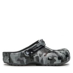 Klapki Crocs. Szare klapki Crocs, bez wzorów, bez obcasa, bez zapięcia. Za 169.99 zł.