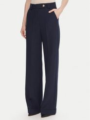 Maryley Spodnie materiałowe 25IB563/43BL Granatowy Regular Fit. Niebieskie spodnie materiałowe Maryley, bez wzorów, z materiału. Za 289.99 zł.