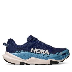 Buty do biegania Hoka. Niebieskie buty do biegania HOKA, bez wzorów, bez zapięcia, do biegania. Za 619.99 zł.