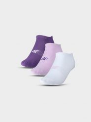 4F Skarpety casual przed kostkę (3-pack) damskie - multikolor 35-38. Skarpetki 4f, bez wzorów, z bawełny. Za 44.99 zł.