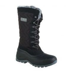 Buty CMP Nietos W 3Q47966-U973 czarne. Czarne śniegowce bez wzorów, z materiału, bez zapięcia. Za 544.21 zł.