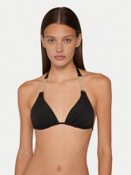 Guess Góra od bikini E6GJ41 KG272 Czarny. Czarne bikini Guess, z aplikacjami, z syntetyku. Za 299.99 zł.