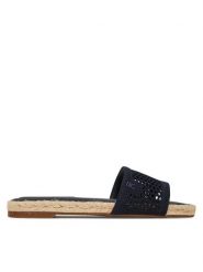 Tommy Hilfiger Espadryle Knit Mesh Espadrille Flat Sandal FW0FW08744 Granatowy. Niebieskie espadryle Tommy Hilfiger, bez wzorów, z materiału, bez obcasa. Za 399.99 zł.