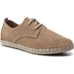 Espadryle SERGIO BARDI - SB-01-07-000312 204. Brązowe espadryle Sergio Bardi, bez wzorów, ze skóry, bez obcasa, na płaskiej podeszwie. W wyprzedaży za 139.00 zł.