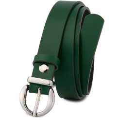 Pasek skórzany BELTIMORE r.85-100 cm O22 zielony. Zielone paski bez wzorów. Za 49.99 zł.