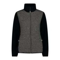 Damski polar hybrydowy CMP. Czarne bluzy z polaru CMP, bez wzorów, z polaru. Za 422.00 zł.