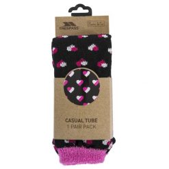 Trespass Inverso - Skarpetki z podszewką w stylu Casual czarne serca. Białe skarpetki Trespass, bez wzorów. Za 192.99 zł.