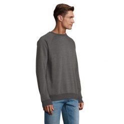 Bluza Unisex Space Melange Dla Dorosłych. Szare bluzy SOL'S, l, bez wzorów, z bawełny, bez ramiączek, z kapturem. Za 115.99 zł.