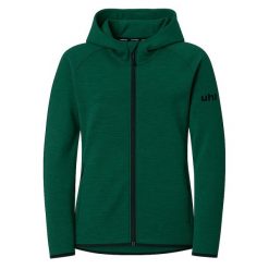 Damska kurtka z kapturem Uhlsport. Czarne kurtki Uhlsport, bez wzorów, sportowe, z kapturem. Za 337.50 zł.