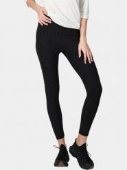 Legginsy damskie Luhta Eriksen. Brązowe legginsy Luhta, bez wzorów, z elastanu, sportowe. Za 369.00 zł.