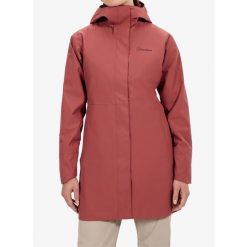Parka przeciwdeszczowa damska Berghaus Omeara Long Shell Jacket. Czerwone kurtki przeciwdeszczowe Berghaus, bez wzorów, sportowe, bez kaptura. Za 819.49 zł.