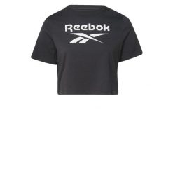 T-shirt treningowy damski Reebok H62527. Czarne t-shirty Reebok, bez wzorów, sportowe, bez kołnierzyka, bez ramiączek. Za 69.00 zł.