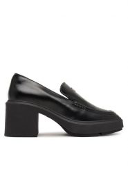 Calvin Klein Półbuty Block Heel Loafer Lth Hdw HW0HW03176 Czarny. Czarne półbuty wsuwane Calvin Klein, bez wzorów, ze skóry, bez obcasa, na obcasie. Za 699.99 zł.