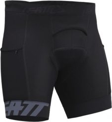 Spodenki wewnętrzne z pampersem LEATT Short Liner MTB 3.0. Czarne szorty sportowe LEATT, bez wzorów, z materiału, rowerowe. Za 399.00 zł.