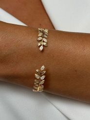 ÔNESSA Bransoletka z cyrkoniami rozmiar: onesize. Żółte bransoletki ÔNESSA, z cyrkonią, z mosiądzu. Za 119.95 zł.